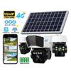 LS VISION 15MP 3 Lens 4G Wireless Solar Powered Camera O-KAM Pro 4K Outdoor Surveillance CCTV Security 4G Sim Card Solar Camera