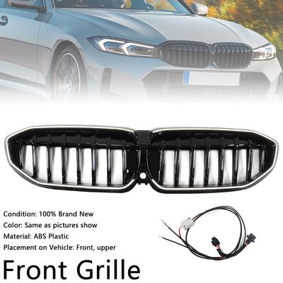 Глянцевая черная решетка радиатора 51138072085 подходит для BMW 3 серии G20 2019-2022