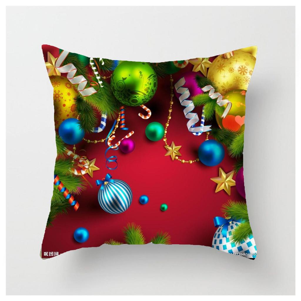 45cm Merry Christmas Cushion Cover Pillowcase Christmas Decoration Home Decor Merry New Year Christmas Decoration Pillowcase