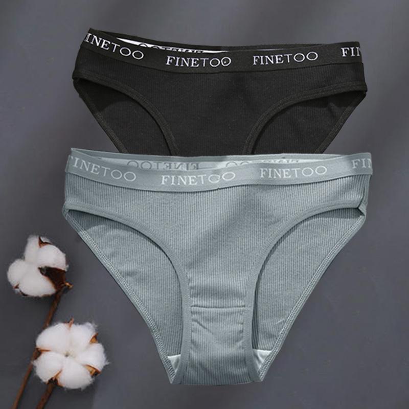 2 шт./компл. M-XXL хлопковые трусики для женщин с буквенным поясом, сексуальное нижнее белье с низкой посадкой, женские трусики для девочек, нижнее белье большого размера