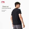Li-Ning Мужская спортивная футболка с коротким рукавом, быстросохнущая ATSW477