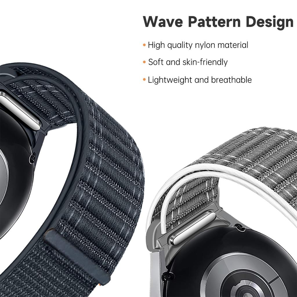 Спортивный ремешок для Samsung Galaxy Watch 4/5/6/7/5 Pro 44 мм 40 мм Без зазоров Эластичный нейлоновый ремешок браслет Galaxy Watch 6 Classic Ремешки