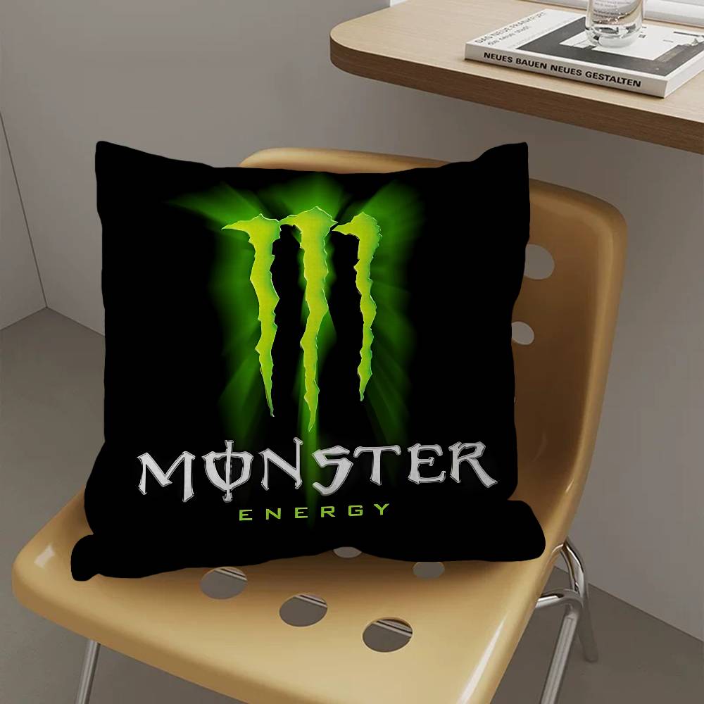 M-MonsterS ЛОГОТИП Энергетическая Подушка Чехол для Подушки Декор Наволочка Печатный Чехол для Подушки на Диван