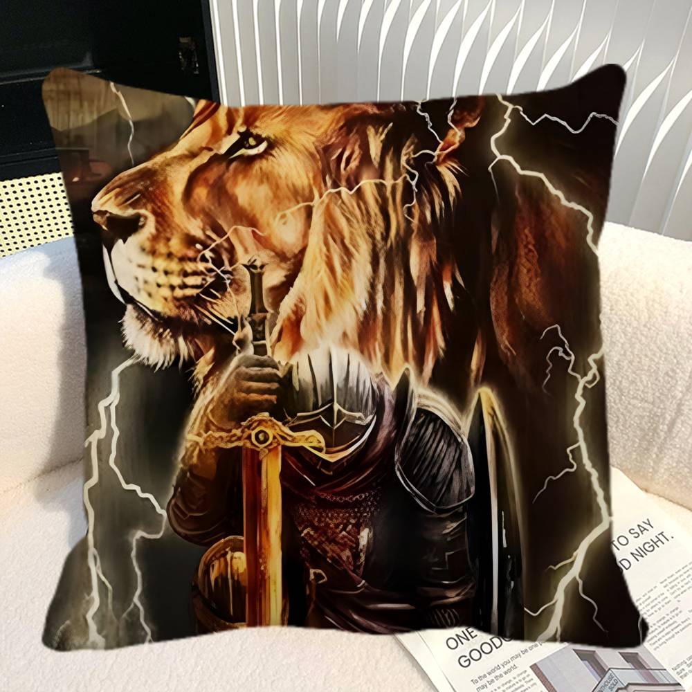 Christian Bible Jesus Christian Pillow Case Square Pillow Bedroom Sofa Leisure Comfort Cushion Car Home Decoration