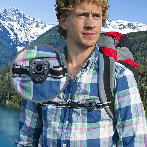 High Quality Mini Camera HD1080P Sports Video Recorder Built-in 32GB Memory Card Wearable Police Camera with Night Vision Function