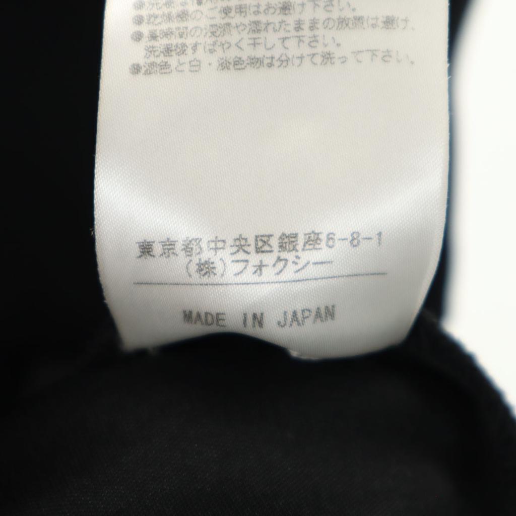 FOXEY NEW YORK made in Japan No sleeve Square neck one piece 38 black Women Used