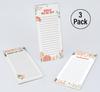Inkdotpot Упаковка из 3 магнитных блокнотов для записей на холодильник - магнитные блокноты для записей на холодильник-  (50 листов