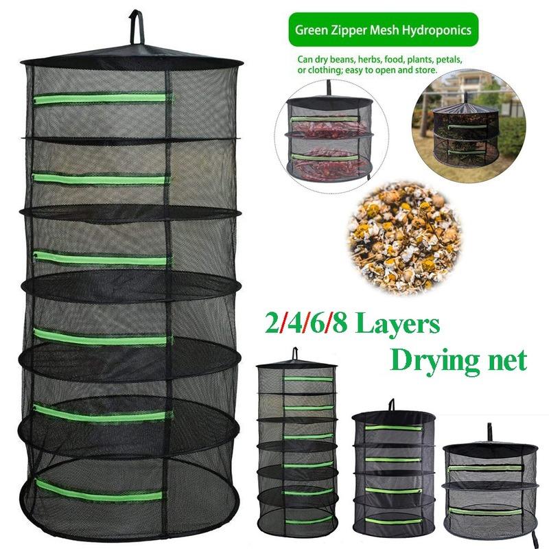 1 шт., 2/4/6 слоев, сетка для сушки трав, подвесная корзина, складная сушилка, сетка для сушки трав, сумка для сушки, сетка для цветов, бутонов, органайзер для растений