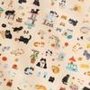 JIAMEI 2sheets Meow Diary Series Kawaii PET Cartoon Stickers DIY Diary Album Scrapbooking Journal Aesthetic Stationery Stickers
