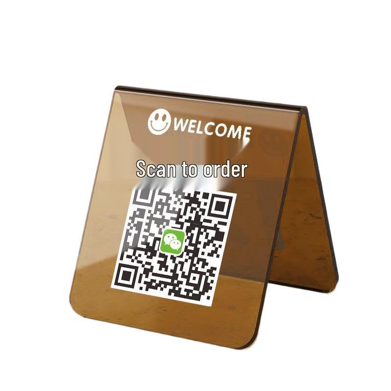 Двусторонний V-образный стенд для QR-кода меню и карточки зарезервированного стола