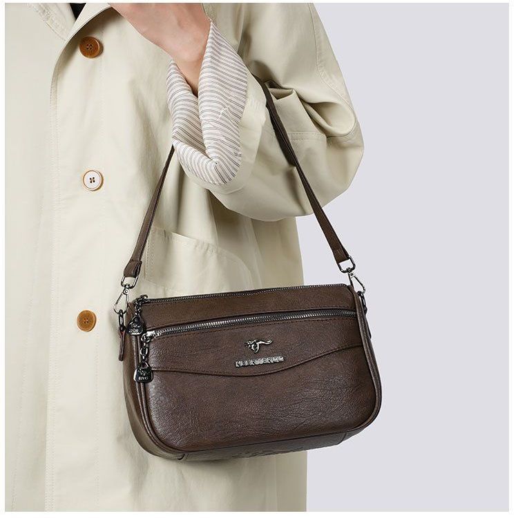 Женская сумка Four Seasons Женская сумка Большая вместимость Хорошее качество Одно плечо Косая сумка через плечо Мягкая текстура Сумка