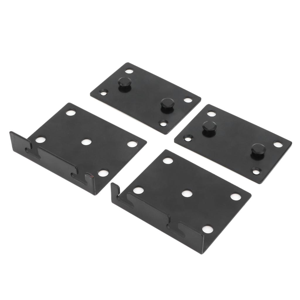 Bed Rail Hinge Bracket Iron Furniture Hardware Connector Fittings for Headboards FootBoard