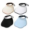 Style Plain Color Ventilated Wide Brim Sun Hat, Outdoor Breathable Summer Cap, Perfect for Outdoor Activities
