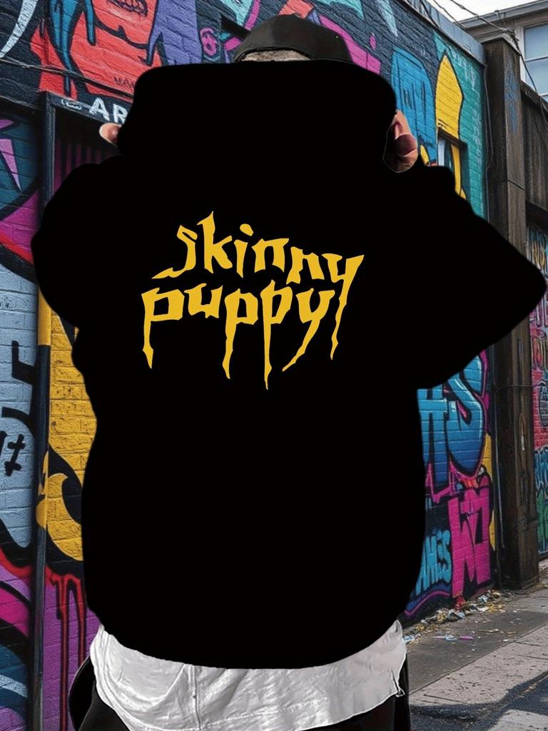 Skinny Puppy Band Pattern hoodie