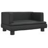 Black Children's Sofa 60x40x30 Cm Faux Leather