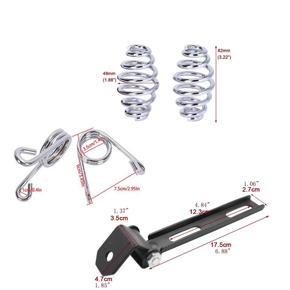 Universal  Motorcycles Solo Seat  3" Inchs Springs Bracket Mounting Chopper Bobber Softail Custom Dyna