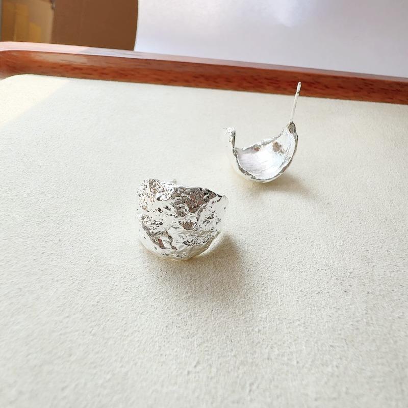 Французские металлические серьги-кольца с лавовыми блоками для женщин, простые, золотистого цвета, двусторонние, квадратные, геометрические, серьги-пряжки, ювелирное украшение, подарок