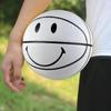 Smile PU Soft Leather Basketball with Dribble and Shoot Perfect for Indoor and Outdoor 7 5/6/7 Basketball, Function, Play, Birthday/Christmas Gift,
