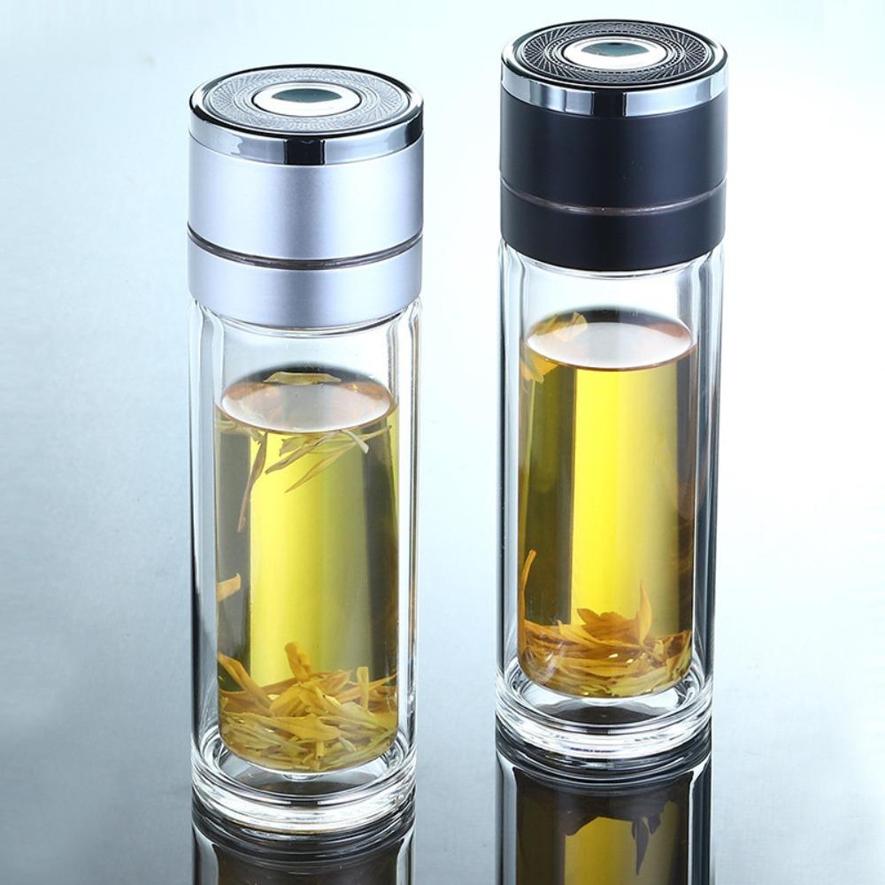 Быстро открывающаяся бутылка для воды для чая 400 мл, заварочный стакан, многоразовый стакан для воды для чая, походов, кемпинга