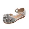 Туфли-туфли принцессы со стразами и бантом для девочек, весна/лето 2026 - Мягкая подошва, хрустальная обувь для выступлений.