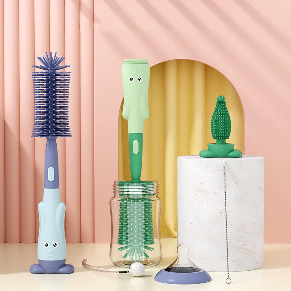 Soft Head Bottle Cleaning Brush Cup Cleaning Tool Baby Bottle Brush Set Water Bottle Cleaner