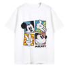 Disney Mickey Cartoon Print Short Sleeve Casual T-Shirt For Men Adult Children's Parent-Child Clothing 100-4XL Men Clothing Tees