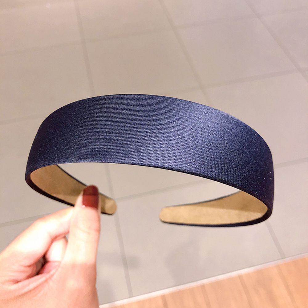 8 Colors Girls Satin Alice Hair Band Hair Hoop Wide HeadBand Fabric
