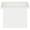 Garden Planter with LED White 30 * 40 * 30 cm Steel