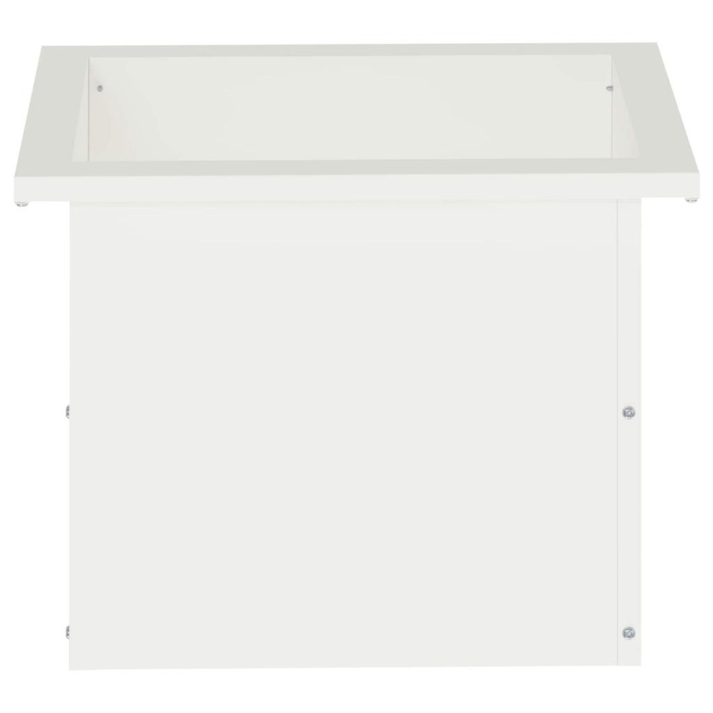 Garden Planter with LED White 30 * 40 * 30 cm Steel