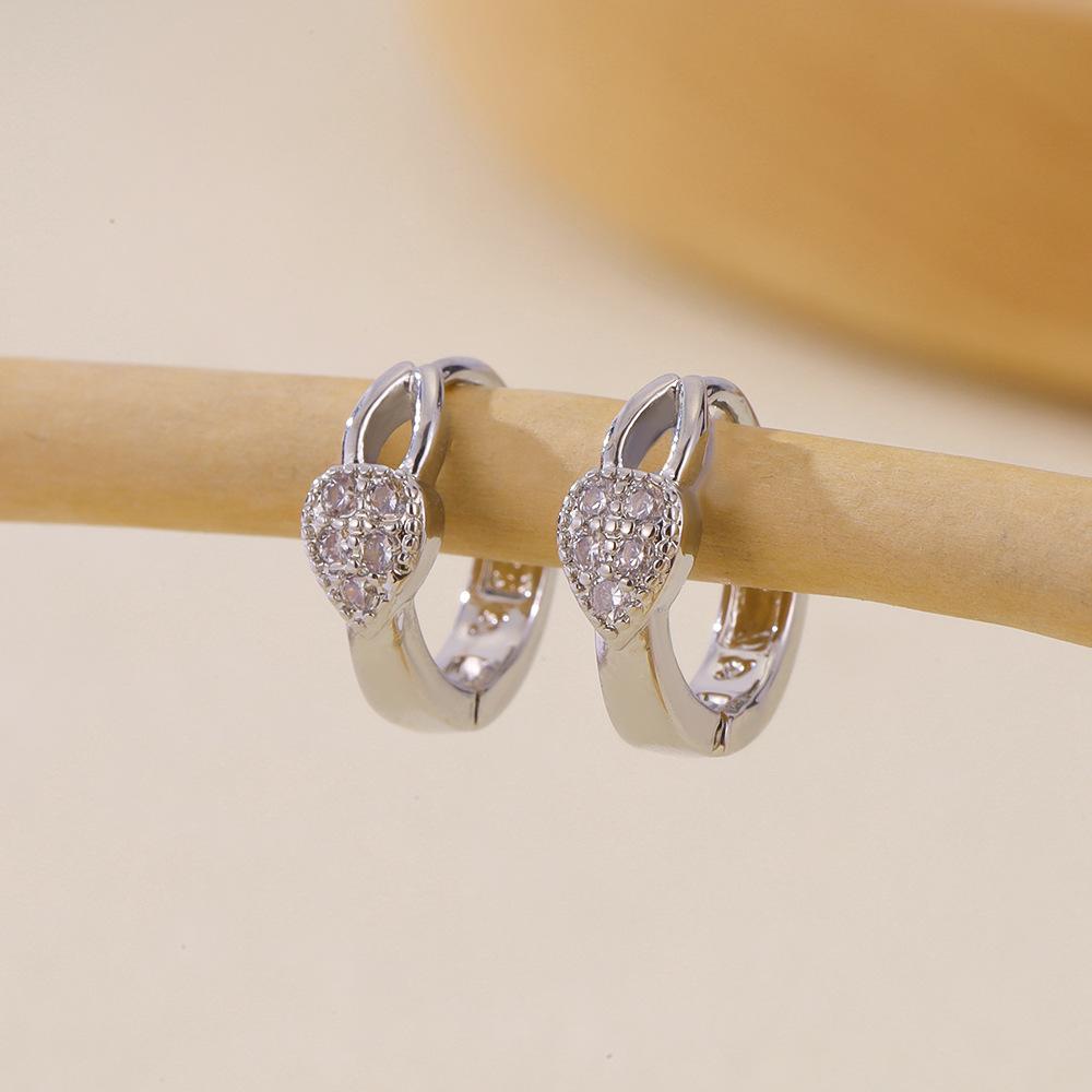 Color Earrings Women'S Jewelry Selection, Fashionable Multi-Style Zircon Earrings Inlaid With Zirconium Exquisite Jewelry