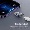 1-8 шт. Мини-адаптер-конвертер Type C Male на IOS Micro Mini USB Female, разъем для быстрой зарядки 480 Мбит/с и синхронизации данных для мобильных смартфонов Xiaomi Samsung