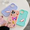 Чехлы для телефонов N76 Butterfly Macaron Wavy Edge для iPhone 16 Pro Max Samsung S24 Plus S23 Ultra A35 A54 A55 Xiaomi Redmi Note 13, противоударный чехол