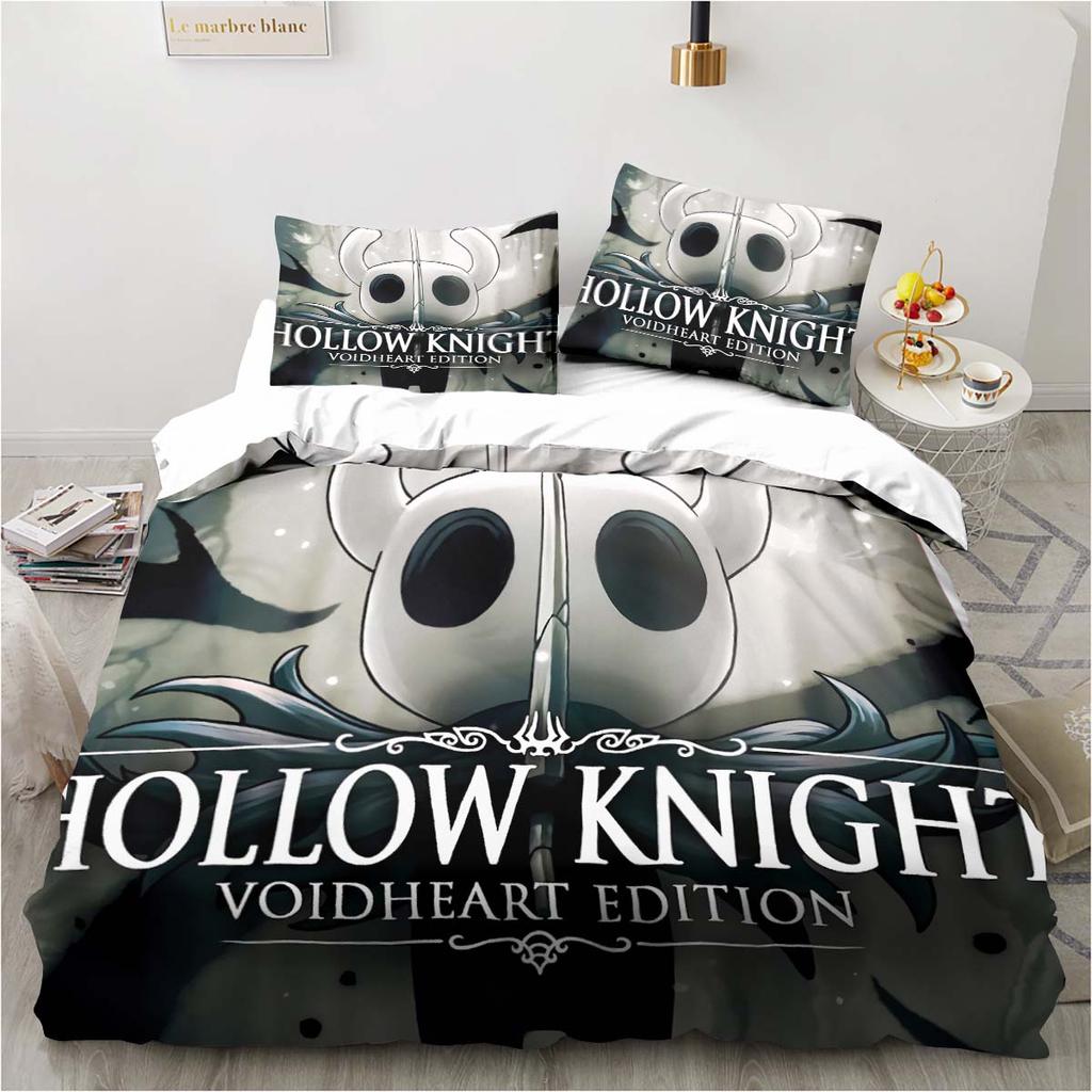 Новый комплект постельного белья Hollow Knight Fashion с 3D цифровой печатью, пододеяльник, одеяло, кровать, одинарный, полуторный, двуспальный, королевский, для молодежи, для девочек, для мальчиков, подарок