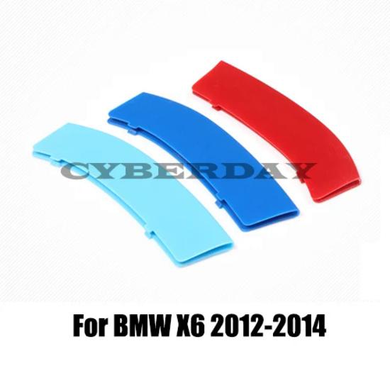 ABS 3 цвета 3D M автомобильная передняя решетка накладка накладка наклейка для автоспорта для BMW E90 E60 F30 F10 X3 F25 X4 F26 X5 X6 аксессуары