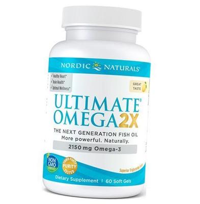 Рыбий жир, Ultimate Omega 2X 2150 , 60гелкапс Лимон (67352020)