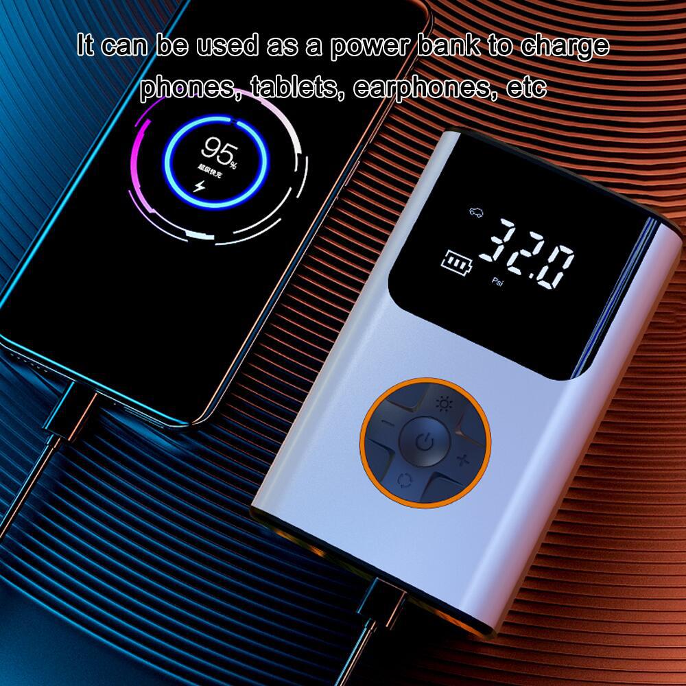 Электрический портативный воздушный насос с аккумулятором-велосипедный насос, шинный насос I50PSI, 4000 мАч, компрессор для мотоциклов, велосипедов, автомобилей, шариков