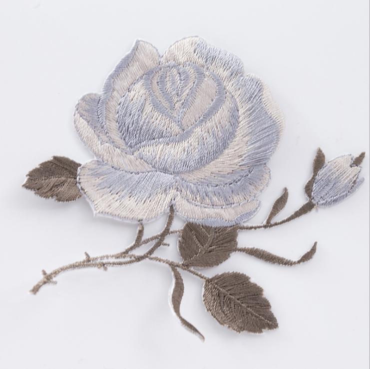 1 упаковка, аппликация в виде розы, нашивка в виде розы, вышивка лотоса, железная нашивка, аппликация, значок, тканевая наклейка, железная нашивка, швейные аксессуары