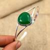 Green Onyx Gemstone Handmade 925 Solid Sterling Silver Jewelry Cuff For Women