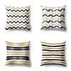 Polyester Pillow Case Decoration Home Gilt Printing Pillow Case Waist Cushion Cover Car Cushion Head Cushion Cover