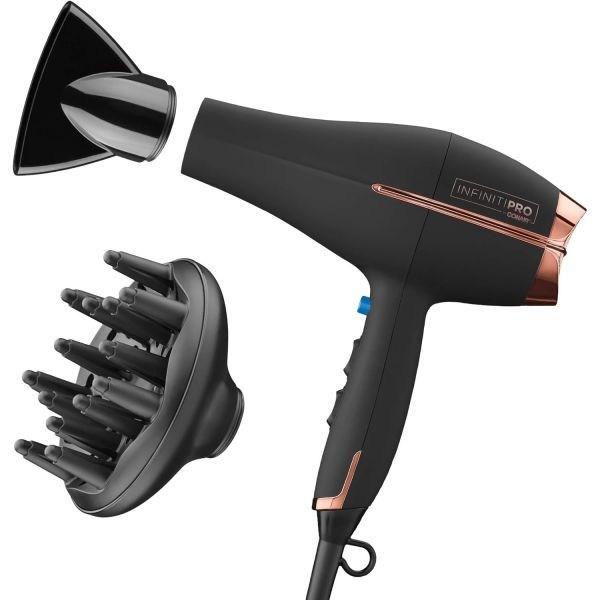 INFITIPRO BY CONAIR HAIR DRYER | Ceramic Technology Applied, Black_1 Count, 1 Piece