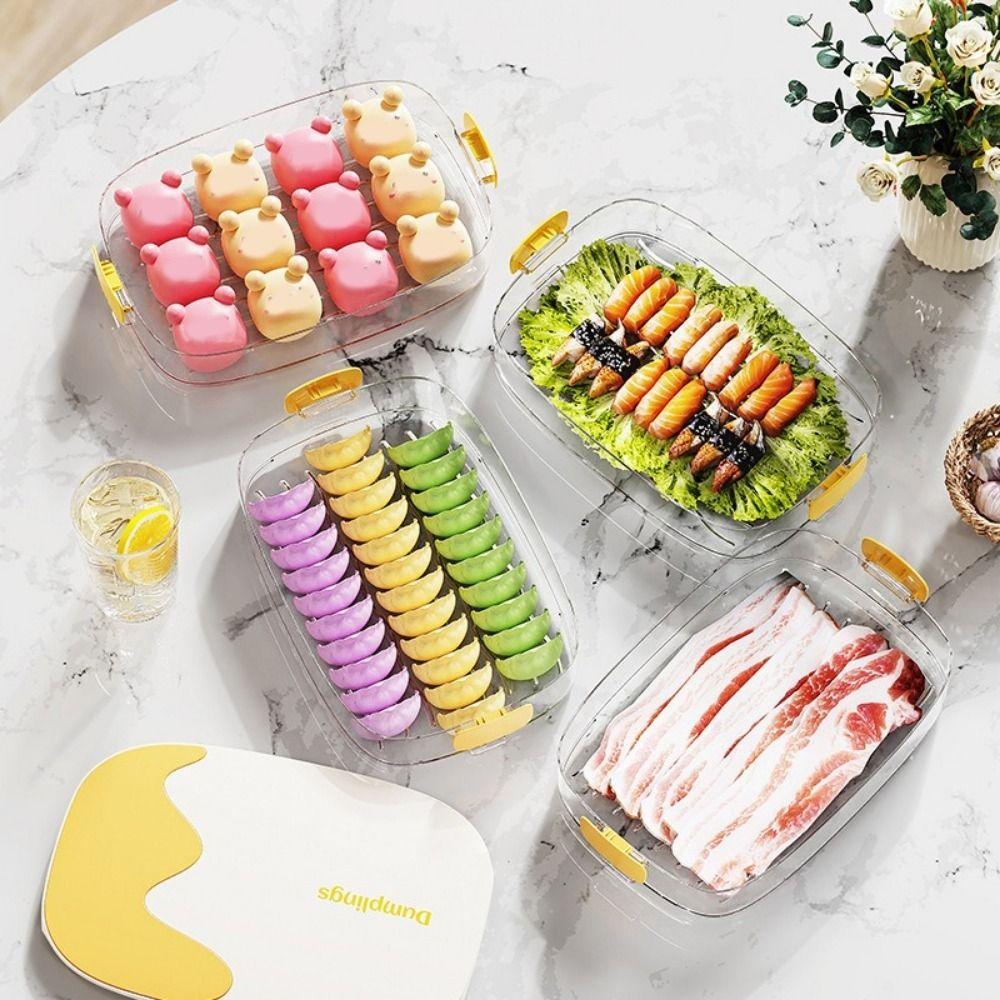 Quick Freezing Wonton Storage Box Multi-layer Food Storage Container Kitchen