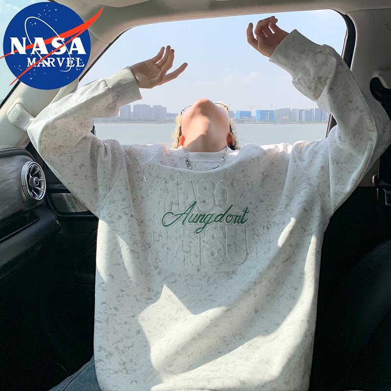 Мужской свитшот с длинным рукавом и круглым вырезом NASA MARVEL