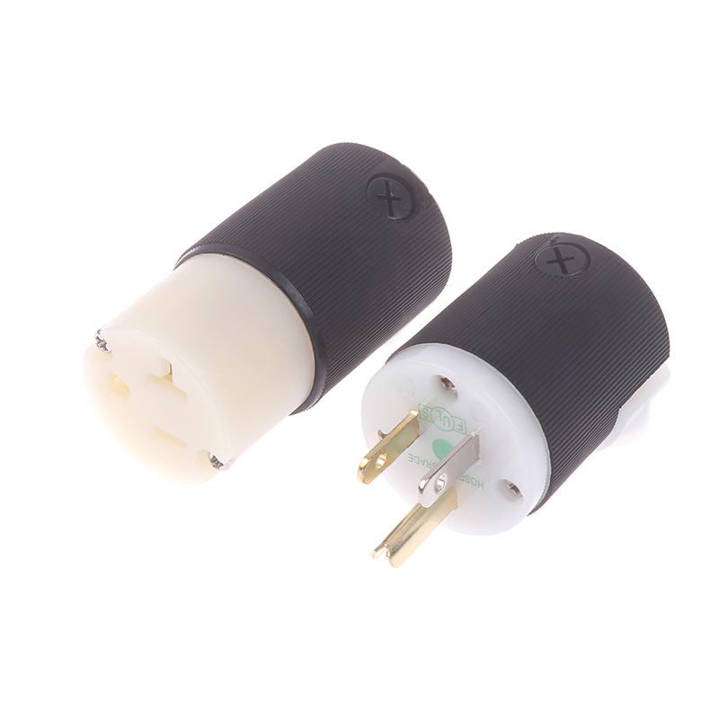 Hifi Audio Us Plug Female Socket Hbl5266C Nema 5-15P/15R Американский стандартный медный блок питания переменного тока Male Connector