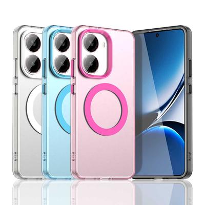 Для Poco X7 Pro X 7 POCOX7Pro чехол для Magsafe Magnetic Wireless Charger Back Case для Redmi Turbo 4 K80 Pro Candy Color Soft Silicone Shell