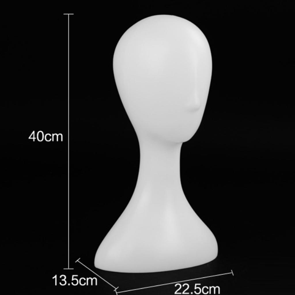 16" Mannequin Head Model Manikin Wig Hat Scarf Display Stand Holder Black