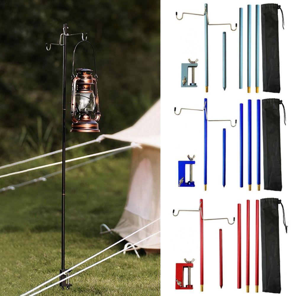 Portable Light Stand Aluminum Alloy Camping Lamp Pole New Tent Lamp Stand Fishing