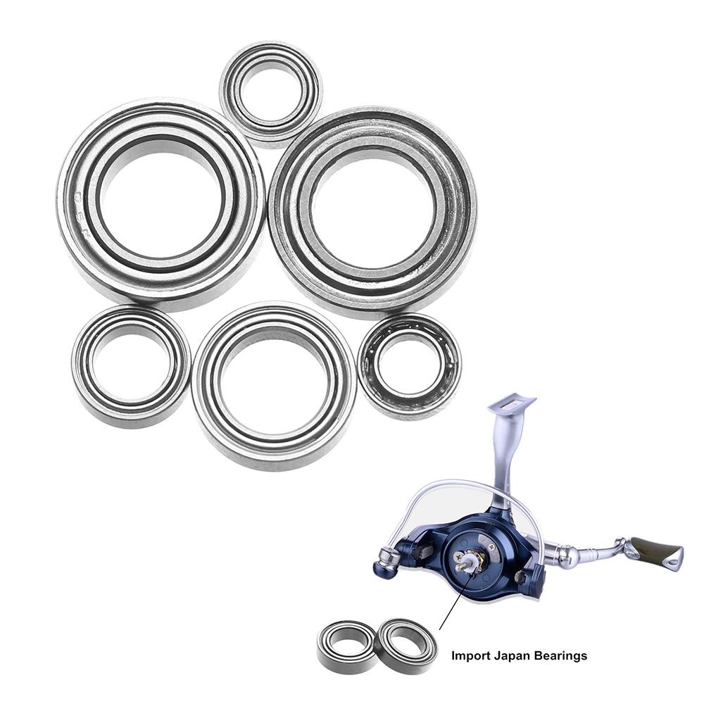 6 Size Import Fishing Reel Bearing Stainless Steel Reel Accessory Smooth Fishing Sealed Bearings
