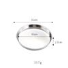 304 Stainless Steel Plate Disc Commercial Golden Flat-bottomed Tray Thickened Cold Skin Sausage Powder Plate Steaming Plate Dish