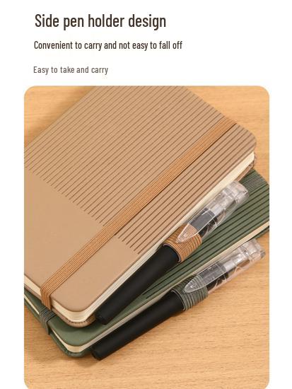 A7 Black Portable A6 Notebook for Students - Mini Pocket-Sized, Simple, Handy Carry-On
