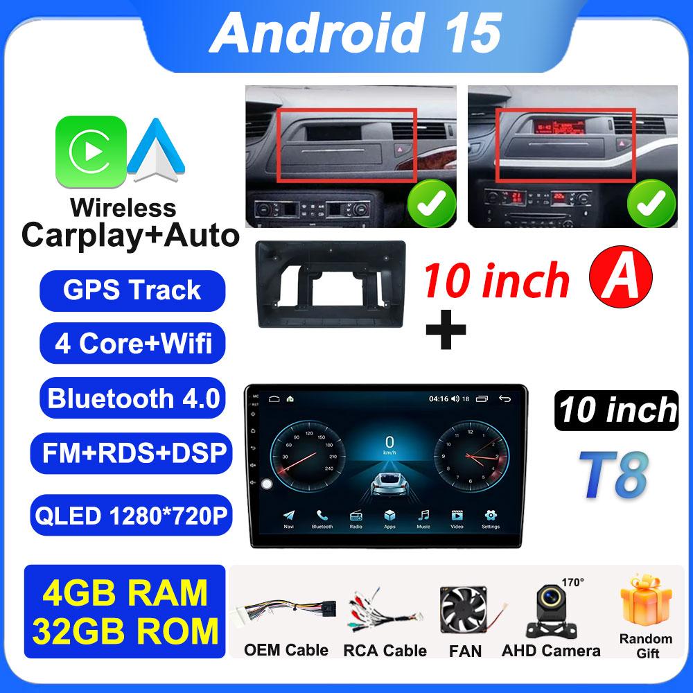 7inch 10inch Screen For Citroen C5 X7 Carplay Android Auto Autoradio 4G BT GPS Navigation Car Radio Player Stereo Wifi